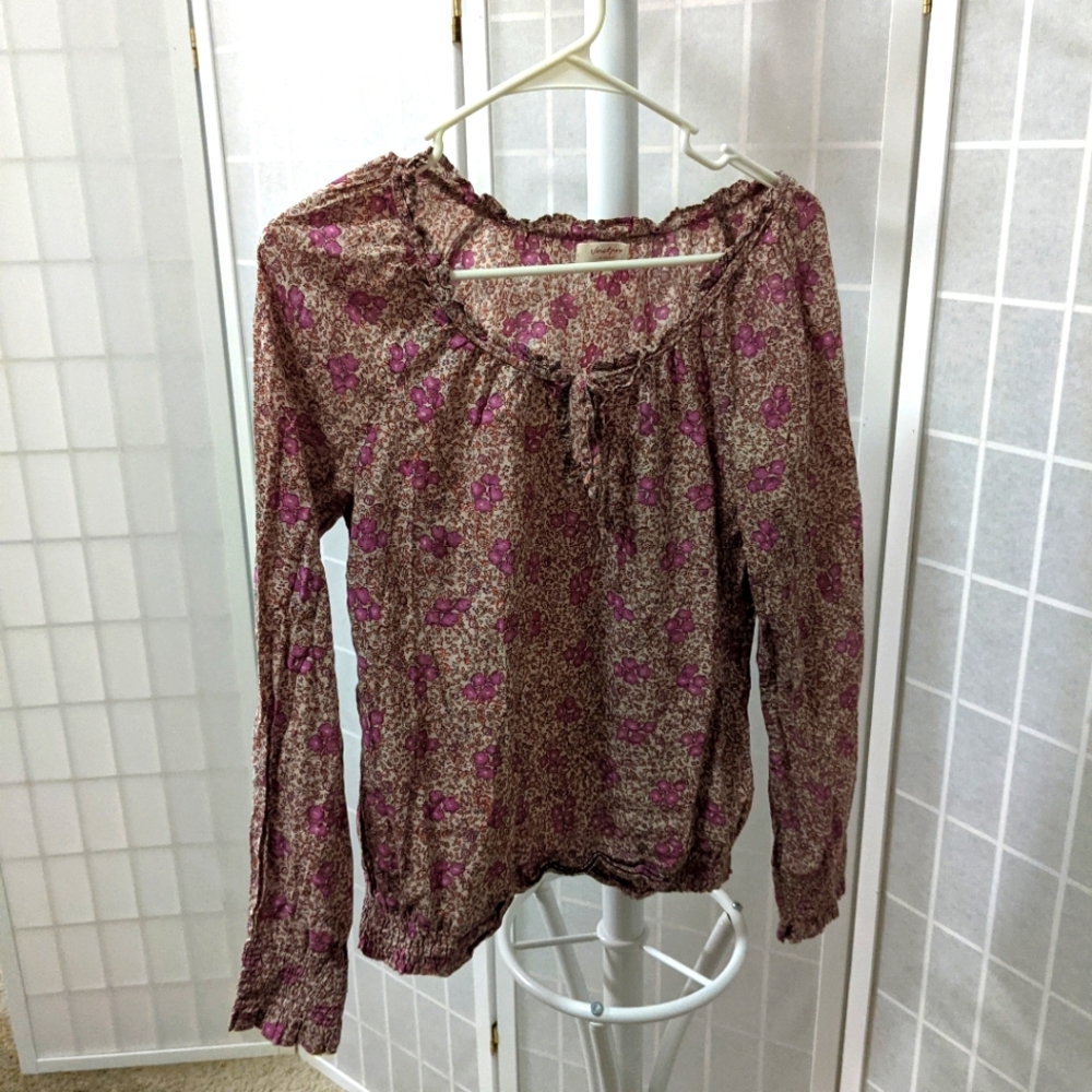Organic Cotton Floral Top